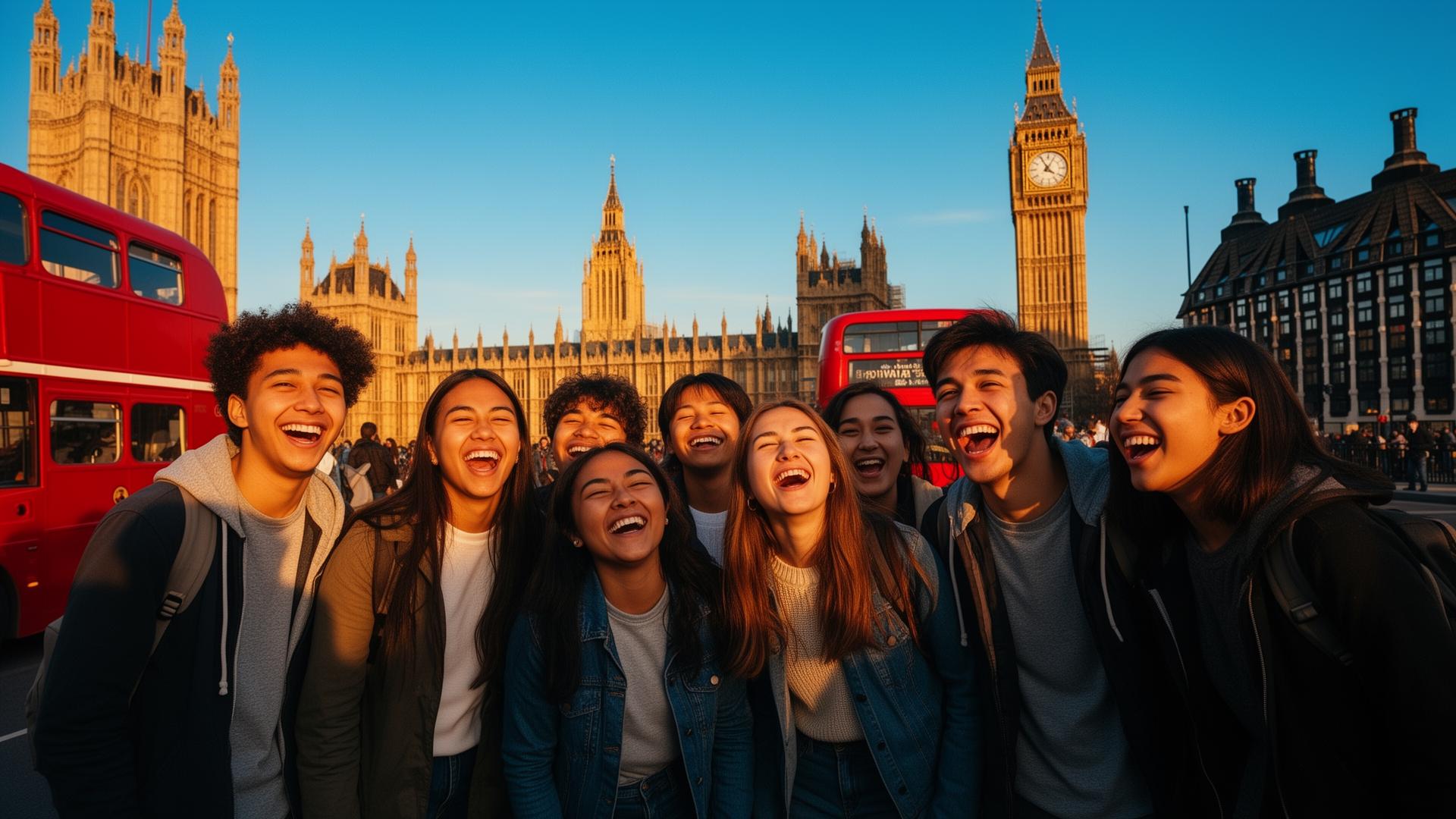 Studenti italiani vivono Londra